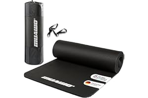 ‎MUAWO Muawo Premium Sports Mat and Fitness Mat, Perfect as Yoga Mat, Gymnastics Mat, Training Mat, Non-Slip, Extra Thick and Extra Long, up to 190 cm Length x 100 cm Width x 1.5 cm Thickness