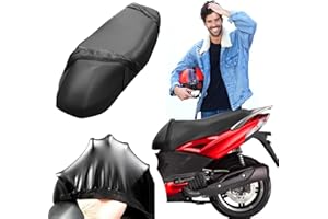 Autodomy Housse de Selle Moto Imperméable Taille XL pour Sièges de 90 à 110 cm | Couvre Selle Moto Antidérapante et Anti-Rayures | Convient à Tous Types de Motos et Scooters Protège de Pluie et Soleil
