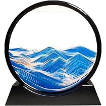 Décoration De Sablier En Mouvement – Peinture Dynamique Sur Sable