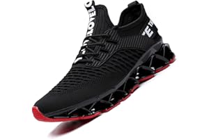 WREZATRO Men's Running Shoes Mesh Athletic Sport Sneakers Gym Fashion Trainers Tennis Casual Walking Zapatos