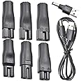 8 Connector 5V Shaver Charger USB Power Cord Adapter Set for a Variety of Electric Hair Trimmers, Shavers, Care Devices, Air Purifiers and Other HQ8505 Charging Cables