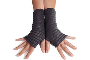 Anna Falcke Wristees® Fingerless Gloves for Unisex Adult Regular Thermal Hand Warmers with Thumbhole