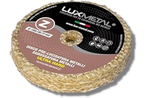 "Lux Metal Disco Pulido Ultra Duro de 100 mm en Sisal Puro Discos para Pulir a Espejo Acero Inoxidable Metales Desbaste Aluminio Rueda Pulidora para Taladro Muela Elimina Arañazos Latón Cobre Hierro"