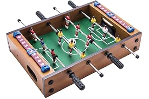 GANQUER Table Football, Mini Foosball Table Soccer Tabletops Football Table Games, Soccer Game Toy Set, Football Games Accessories for Bars, Parties, Family Indoor and Outdoor Entertainment
