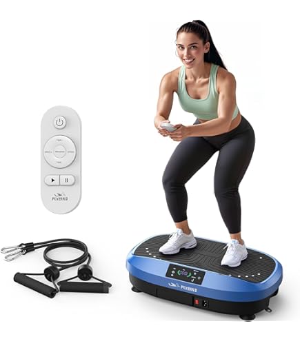 Eilison Fitmax - Máquina De Ejercicio Con Placa De Vibración 3d Xl Plataforma De Entrenamiento