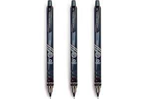Kuru Toga 3 x UNI-BALL SELF SHARPENING MECHANICAL PENCIL - 0.5mm - Smoke Barrel