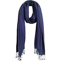 Pashmina Schal 70% Kaschmir 30% Seide Capri Blau Petrol Cashmere Silk
