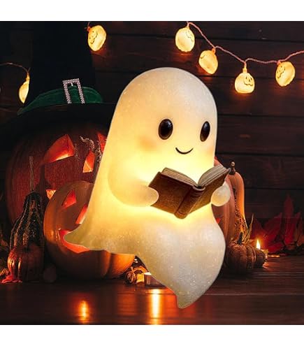Lampe Fantôme LED 3D Pour Lecture Et Décoration D'Halloween – Ambiance Douce Et Effrayante - 13