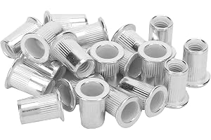 Nitmutter, 200 Stycken Blinda Nitmuttrar i Aluminium, M6 Fästtillbehör
