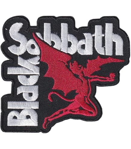 Patch Thermocollant Rock Darkness - Dimensions 8.9x5.8 Cm, Brodé, Pour Vêtements Et Sacs