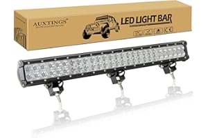 ‎AUXTINGS AUXTINGS 25 inch 162W LED Work Light Bar Spot Flood Combo Beam Waterproof Driving Lights Off Road Lights 12V 24V for Off road Vehicles 4x4 ATVS UTVS