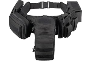 VAV YAKEDA YAKEDA 5 in 1 taktische Duty gepolsterte Gürtel für Law Enforcement Modular Heavy Equipment Police Duty Utility Gürtel mit Taschen