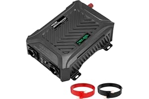 DATOUBOSS Universeller Spannungswandler 48V/60V/72V auf 230V 3000W, Wechselrichter Reiner Sinus 6000W Spitzenleistung, mit Einstellbarer Eingangsspannung, LCD Display, 2 EU Steckdose