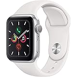 Apple Watch Series 5 40mm (GPS) - Cassa In Alluminio Color Argento Con Bianco Cinturino Sport (Ricondizionato)
