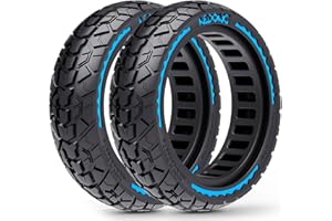 BABEJIA 2 Pièces Pneus 10x2,50 pour Trottinette, Améliorez Votre Trottinette avec des Pneu Tout-terrain Sans Air 60/70-6,5, Roues de Rechange 10x2,5-6,5 pour Segway Ninebot Max G2/G30 Series, etc