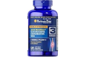 Puritan's Pride Double Strength Glucosamine, Chondroitin & MSM Joint Soother-120 Capsules