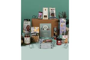 ‎VEGANBOX GET INSPIRED VEGAN BOX® Christmas Dinner Box | 10 Ausgewählte Vegane Produkte Zum Kochen Eines Menüs | Vegane Geschenkbox