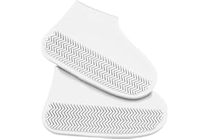 JAMILA Copriscarpe Impermeabili, Copri Scarpe per Pioggia in Silicone, Proteggi Scarpe Riutilizzabile Antiscivolo per Uomo Donna e Bambini