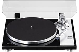 Teac TN-4D-SE Direct Drive Analog Turntable (High-End SAEC Tonearm, Die-Cast Aluminium Turntable, Integrated PHONO EQ Amplifier) Black