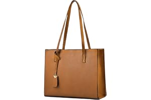 Cckuu Ladies Tote Bags Simple PU Leather Top Handle Women Shoulder Handbags Work School Shopping Bags