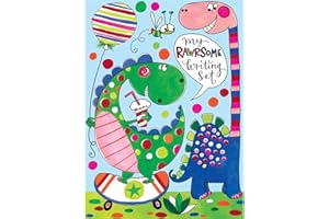 RACHEL ELLEN DESIGNS LTD Rachel Ellen Designs Children's Letter Writing Set Wallet - Dinosaur Design