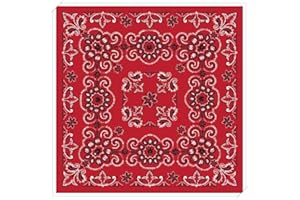 Western Ranch Bandana Halstuch Nikkituch Kopftuch Baumwolle Paisley XL 70 x 70 cm