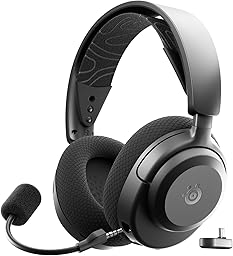 SteelSeries Arctis Nova 3P Wireless Auriculares Gaming multiplataforma - App - Batería 40h - Controladores magnéticos de neodimio - 2,4 GHz/Bluetooth - Micro extraíble - PS5, PS4, PC, Switch -Negro