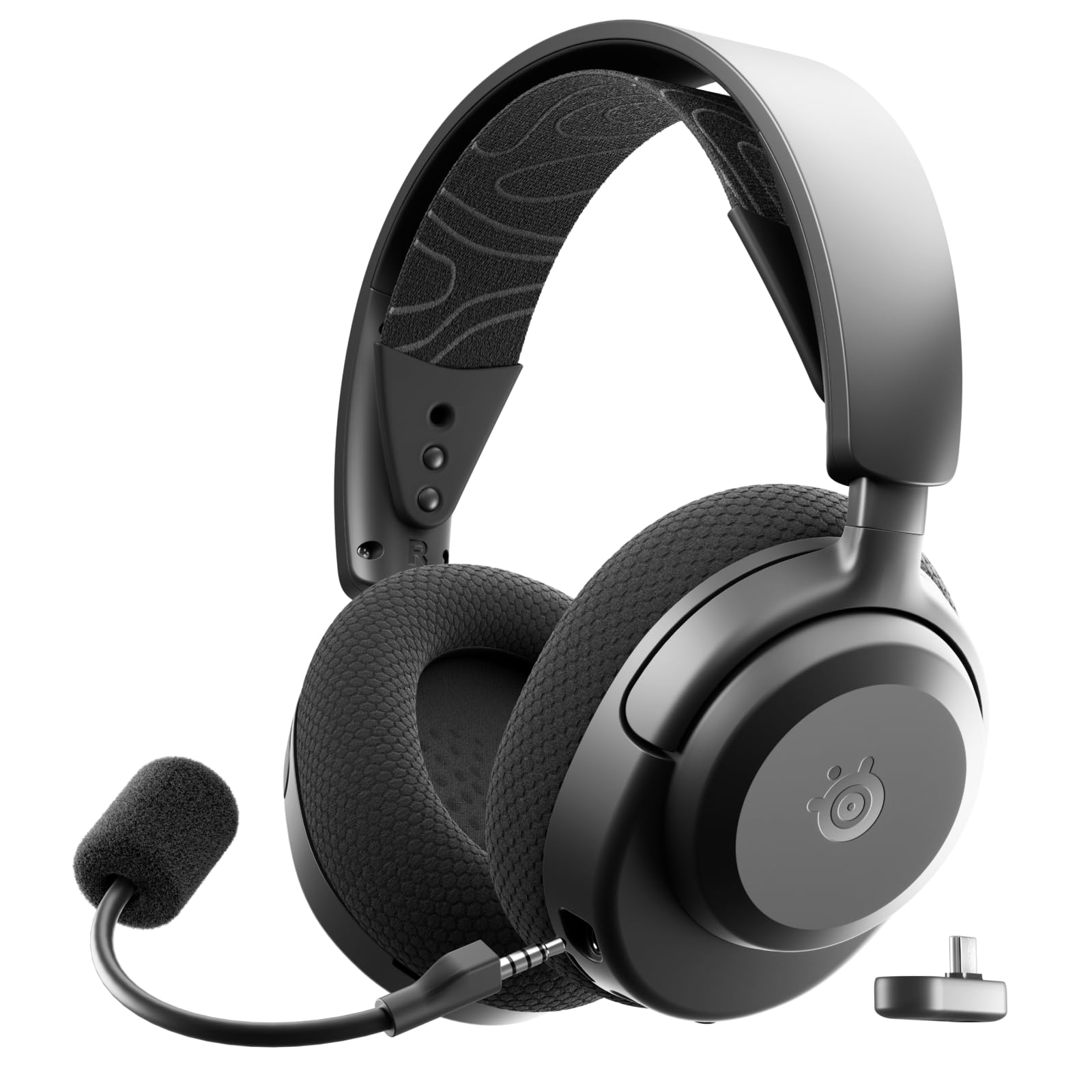 SteelSeries Arctis Nova 3P Wireless Auriculares Gaming multiplataforma - App - Batería 40h - Controladores magnéticos de neodimio - 2,4 GHz/Bluetooth - Micro extraíble - PS5, PS4, PC, Switch -Negro - 1