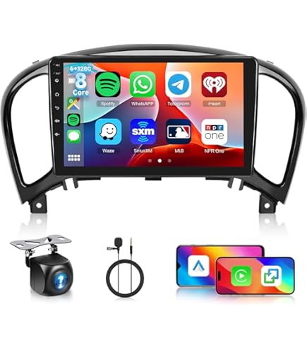 Display LCD de radio Nissan Juke, Navara, Note, Qashqai - Custom OBD
