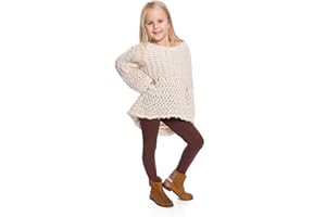 hi!mom Leggings Isolés pour Enfants pour l'hiver Pantalon Polaire Thermique pour Leggings pour Filles Leggings d'hiver à Doublure épaisse Leggings Chauds en Coton I Taille 2-13 Ans
