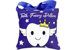WNALDC Fixizy Blue Tooth Fairy Boys Pillow with Pocket to Hang on Door 6.7"
