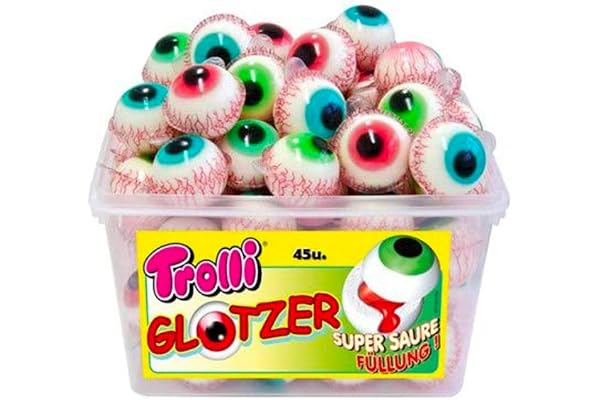 Pop Eye - Fyllda ögon - Halloween - TROLLI - Behållare 45 enheter