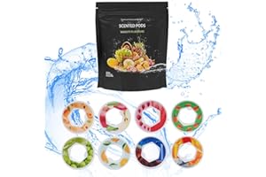 Drado 8pcs Air Flavour Pods, Pods Set für Air Wasserflaschen, Pods mit Fruchtgeschmack, Zubehör für Trinkflasche, 0 Zucker 0 Kalorien, Verschiedene Geschmacksrichtungen