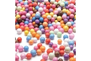 Baker Ross AT767 Mini tęczowe kolorowe kulki styropianowe - opakowanie 30 g, do projektów artystycznych i rzemieślniczych dla dzieci