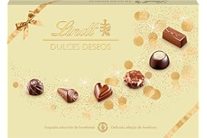 Lindt Dulces Deseos Caja de Bombones, Surtido de sabores, Bombón de Chocolate, 143 g