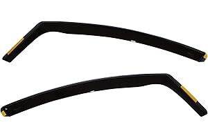 Heko Modern Black In-Channel Wind Deflectors (2pc set), Dark Tinted, Painted, Suitable for PEUGEOT 3008/5008 5d od 2009r