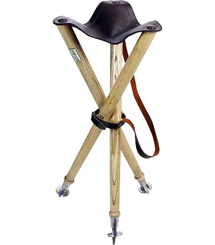 Januel Rhodon Sitzrute Mit Teleskopfüßen – Sitzfläche Aus Segeltuch – Höhe 60 Bis 100 Cm – Freizeit Natur Camping Jagd Angeln Bushcraft – Camouflage Unterholz – Mit Träger