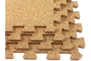 Cork Tiles x 20 with EVA Foam Base (80 sqft) by Easimat 507