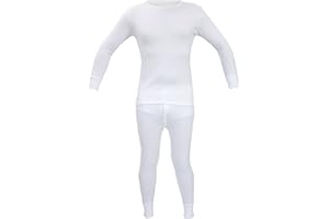 Britwear Kids Official Thermal Winter Warm Underwear Full Set Long John Bottom And Long Sleeve Top