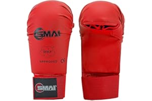 SMAI Wkf Approved, Guanti Senza Pollice Unisex Adulto