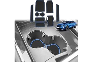 GAFAT Compatibile con Renault Rafale 2024 2025 Tappetini Antiscivolo, Nuovo Rafale 2024 Tappetino in Gomma per Console Centrale, Porta Bicchieri, Cuciture Porte, Rafale Accessori (Blu)
