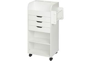 Honey-Can-Do Craft Storage Cart, Paper, White, 19.13" x 33.62"