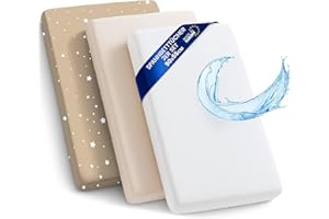 TOTSY BABY Drap Housse Cododo pour Nacelle Ensemble de 2 Draps Lot de 3 : 55x90 cm avec Protege Matelas Impermeable - Alese Bebe Compatible avec Berceaux Landeau Couffin et Poussette Enfant 55 x 90