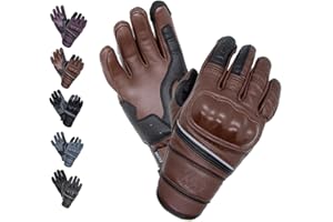 MAXAX ST-11 Gants Moto Motocross Scooter Homologués CE Gant Tactile Respirable Homologué 1KP Norme Européenne CE - En Cuir Véritable - Confortable et de Qualité - Unisexe et Mi-saison - Taille S M L XL