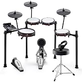 Alesis Drums Nitro Max Kit Paketi - Mesh Davul Pedleri, Davul &Ccedil;ubukları, Davul Taburesi ve Kulaklıklarla Tam Elektrikli Davul