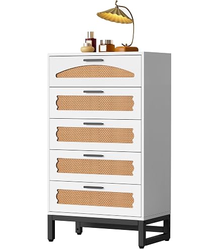 LYNCOHOME Stoffen Commode Met 8 Laden - Opbergkast 80x30x84cm Voor Slaapkamer, Kantoor & Hal