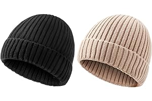 DRESHOW Gorro Bebe Invierno Gorro Lana Niño Sombreros Unisex de Punto Suave para Niños y Niñas Gorros Cálidos para Niños de 3 meses - 8 Años