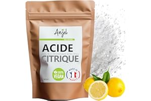 Acide Citrique Poudre Alimentaire 100% Naturel - Additif Alimentaire Soupe Marinade Gélifiant Confiture Détartrant Détachant - NCA (100)