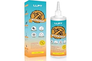 LLPT Colla per legno | Colla resistente all'acqua per esterni| Adesivo per legno multiuso | Resistente per mobili artigianato fai da te e lavorazione del (LWG500) | Net 500 ml