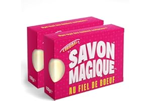 COLICHEF SAVON MAGIQUE au Fiel de Boeuf - Le Détachant Textile Surpuissant Naturel - Le Vrai, l'Original ! - Pack de 2 x 100 g. Bye-bye les taches coriaces !